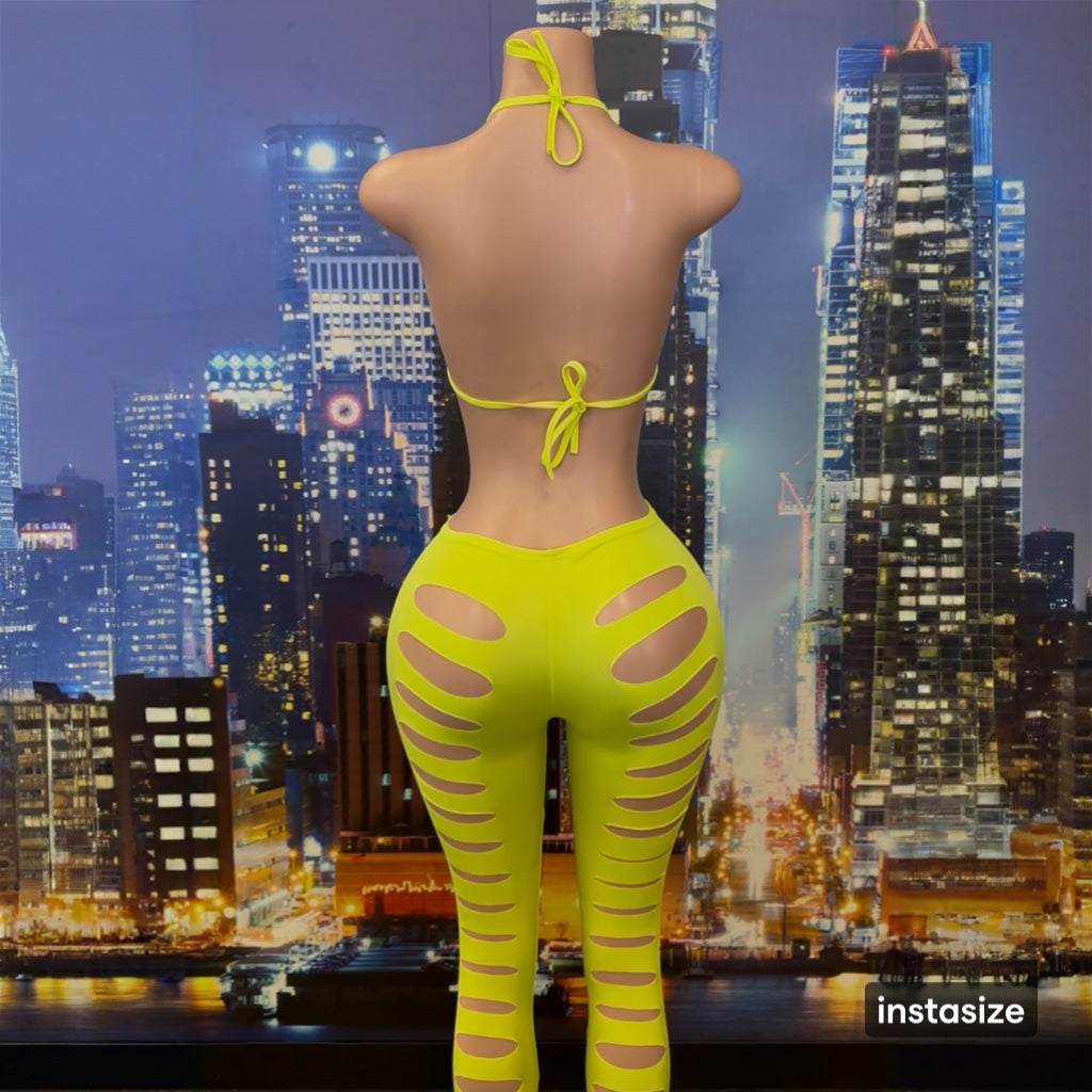Cutout Pant Set