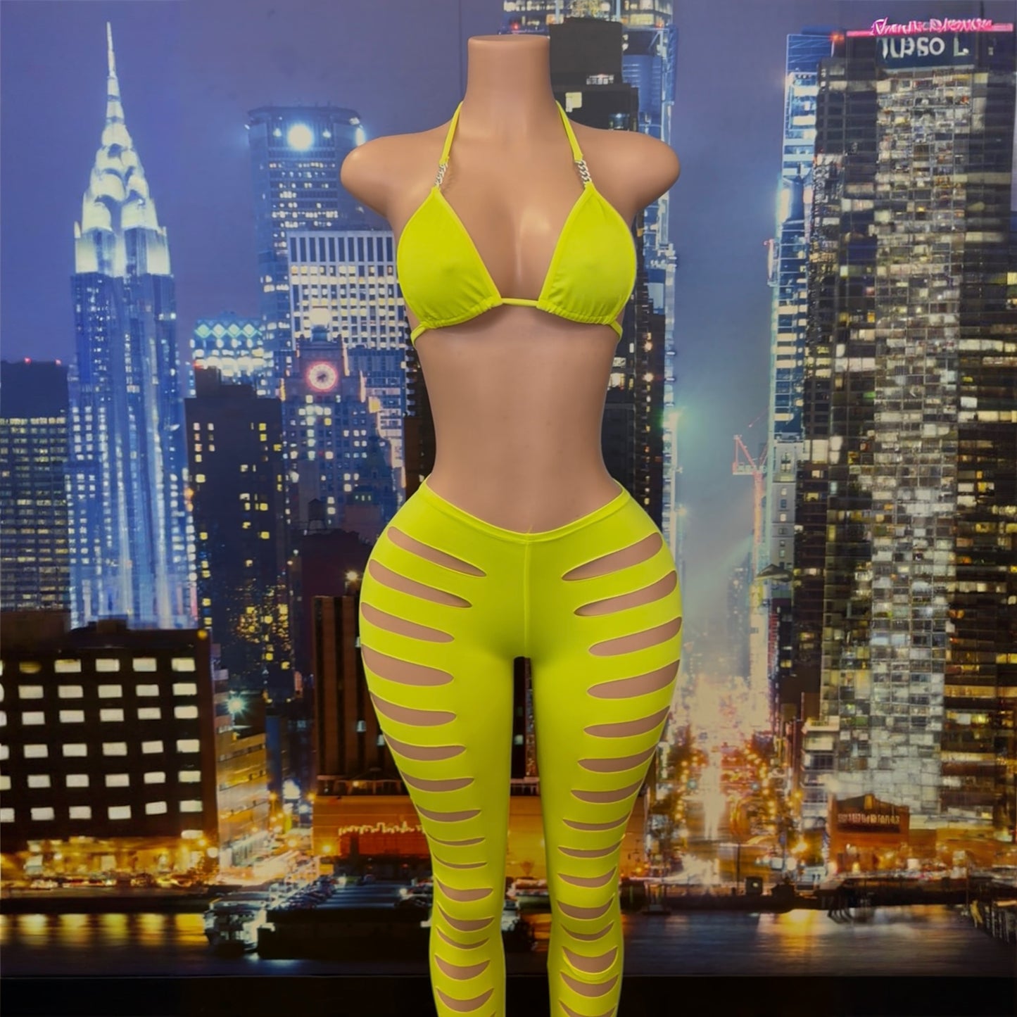 Cutout Pant Set