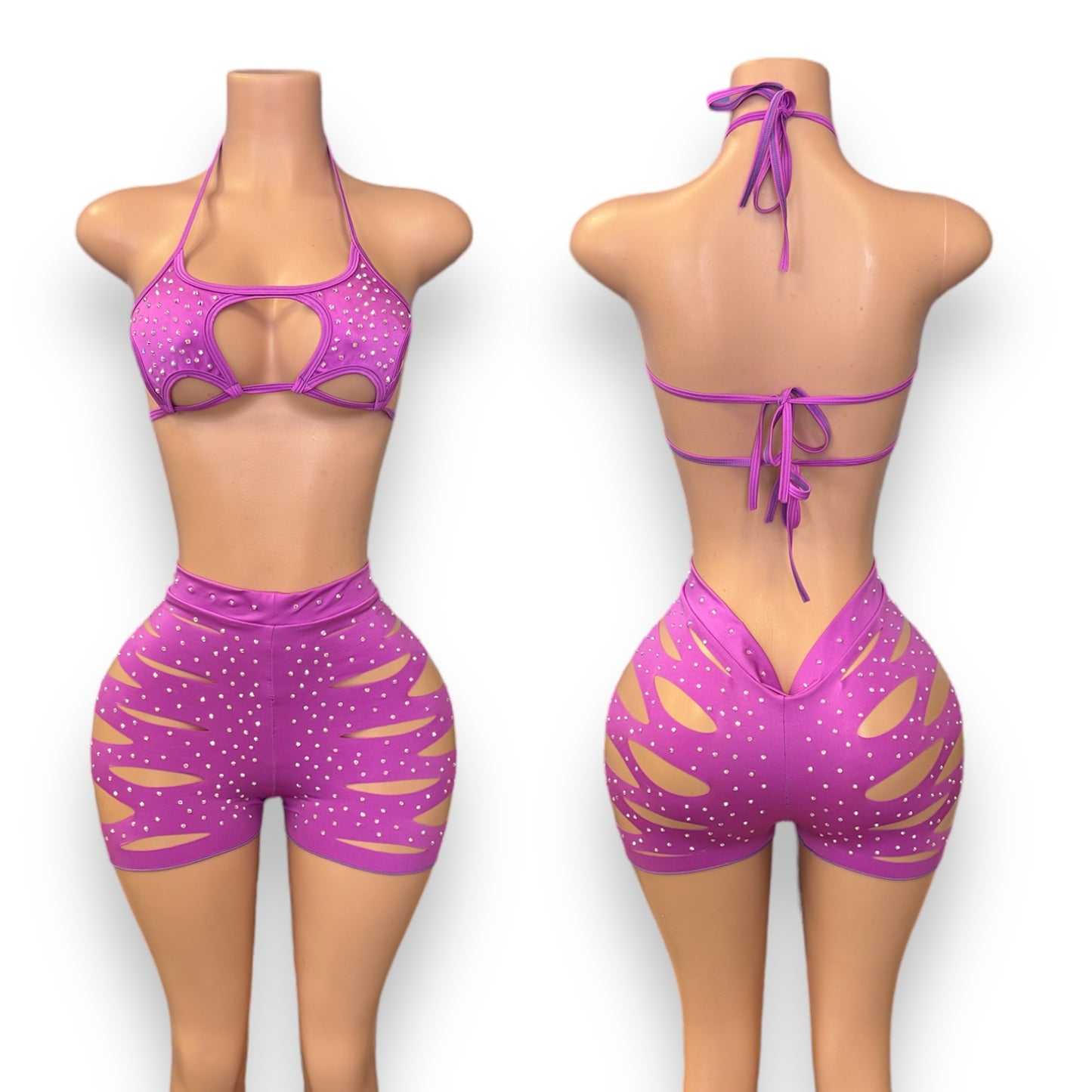Purple Star Short Set