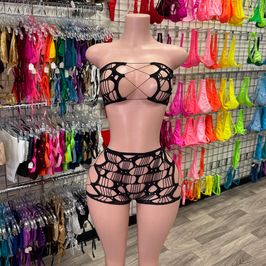 Diamond Bando Short Set