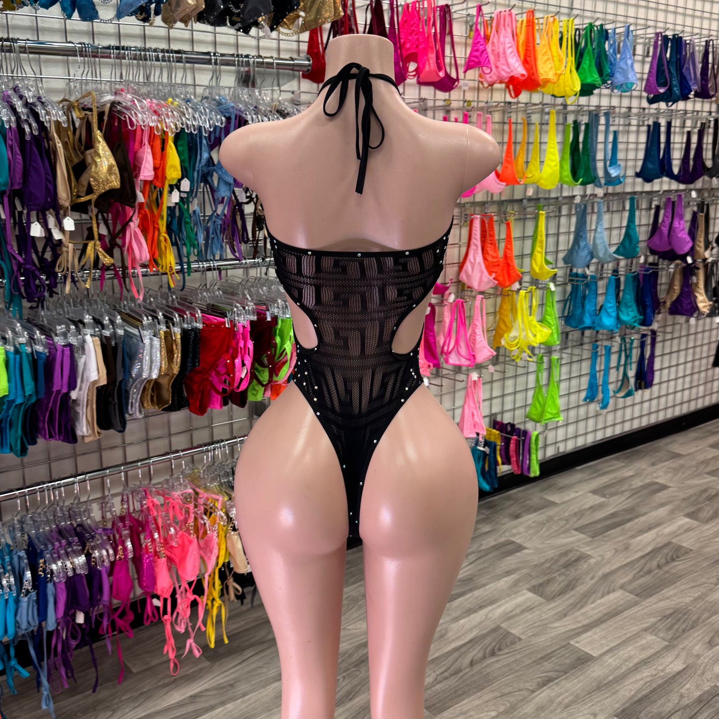 Diamond Fishnet Bodysuit