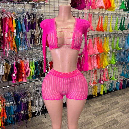 Pink Diamond Short Set