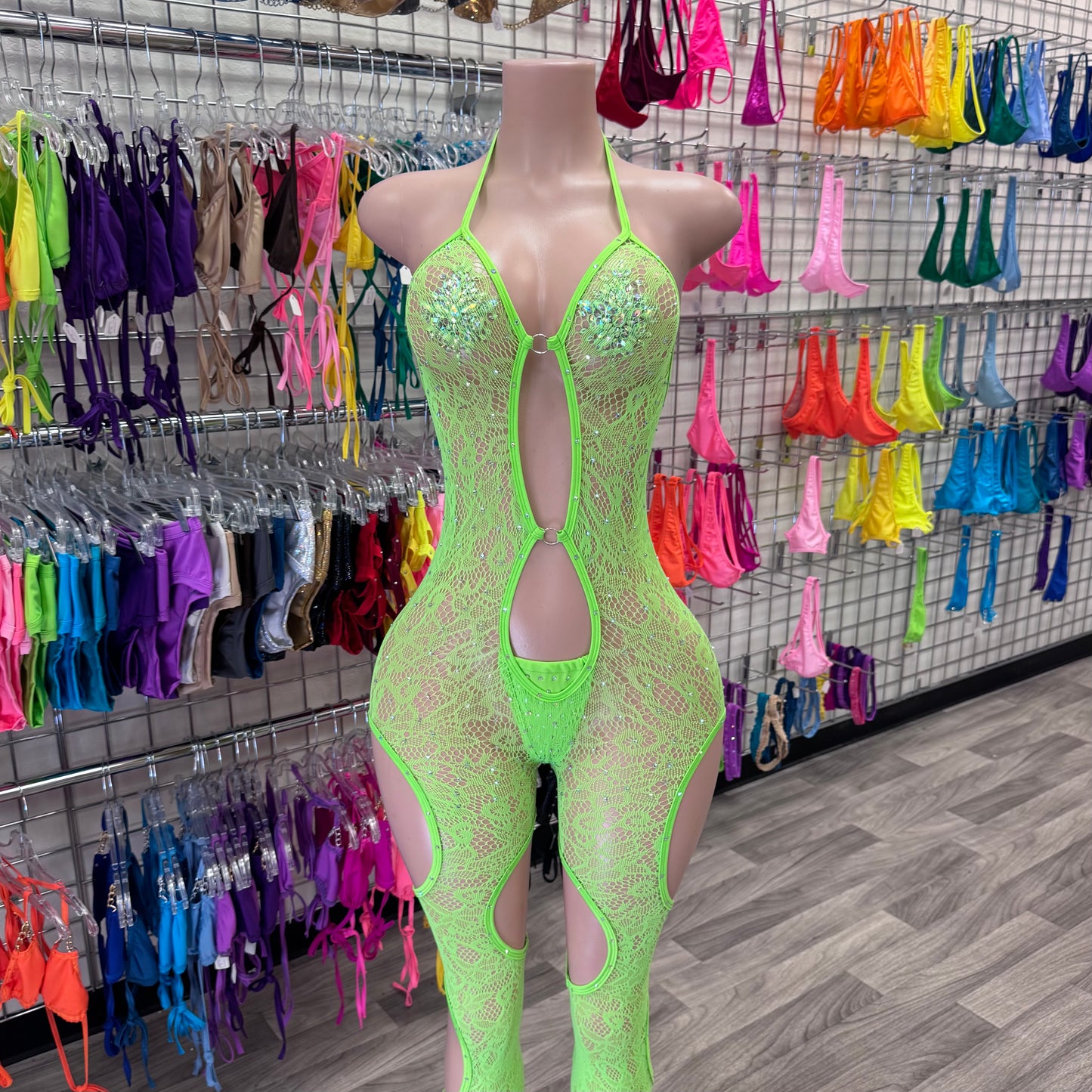 Lime Green Romper