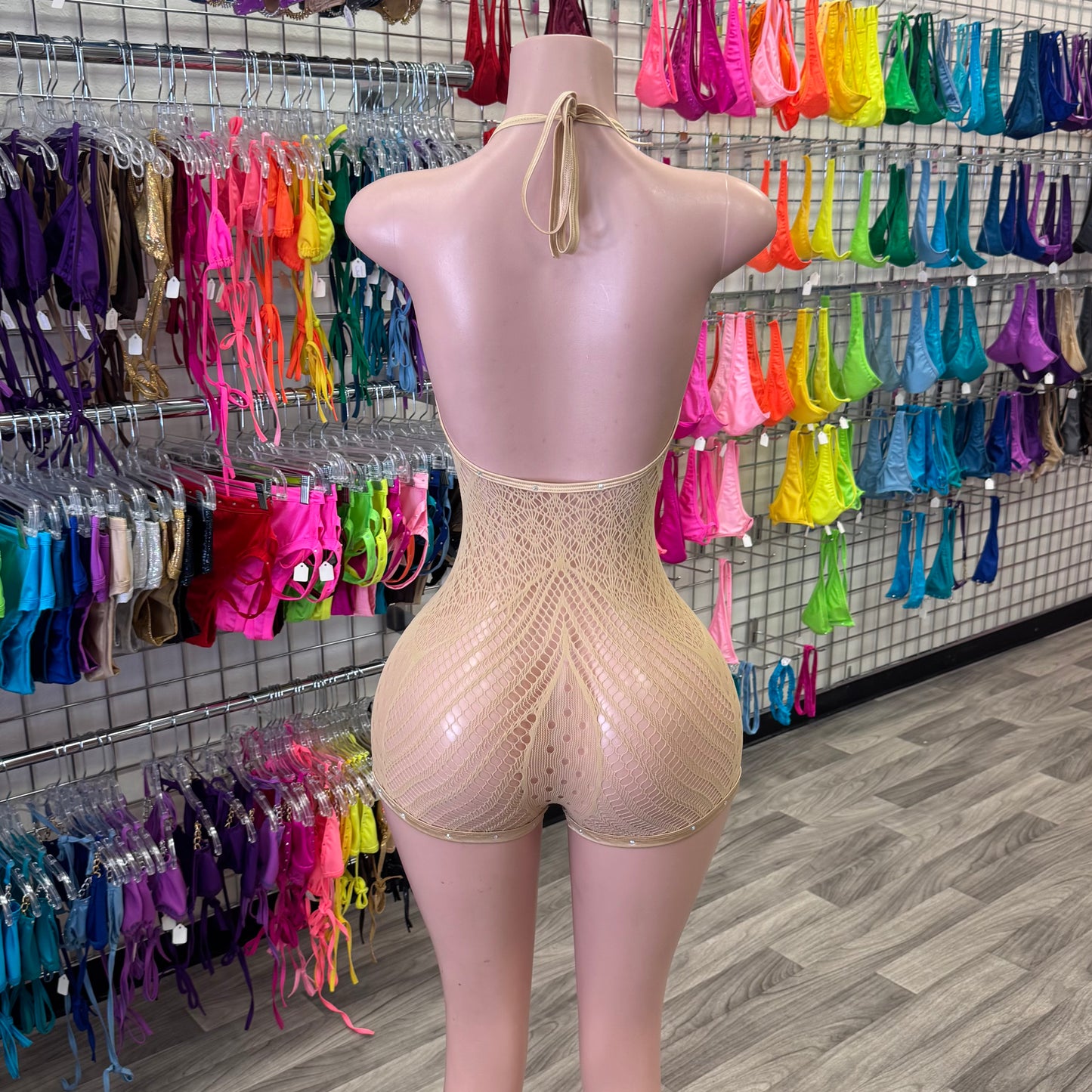 Nude Diamond Romper