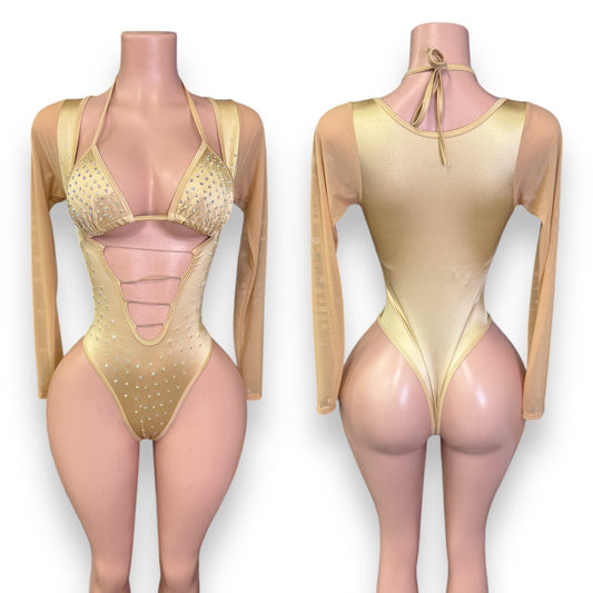 Nude Diamond Bodysuit